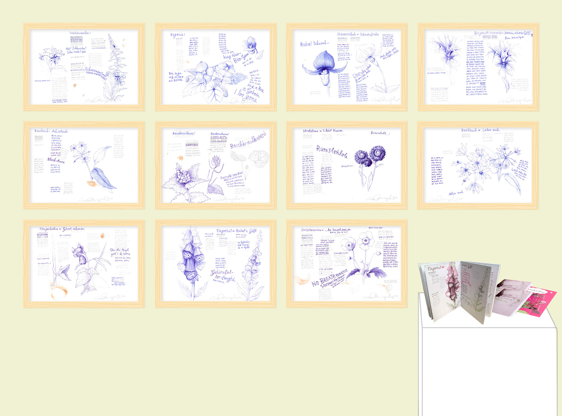 BLUMEN Ausstellungsansicht