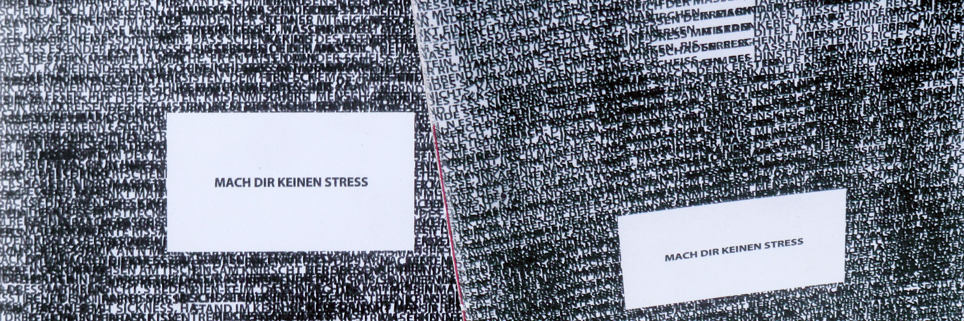 Mach dir keinen Stress Ausschnitt