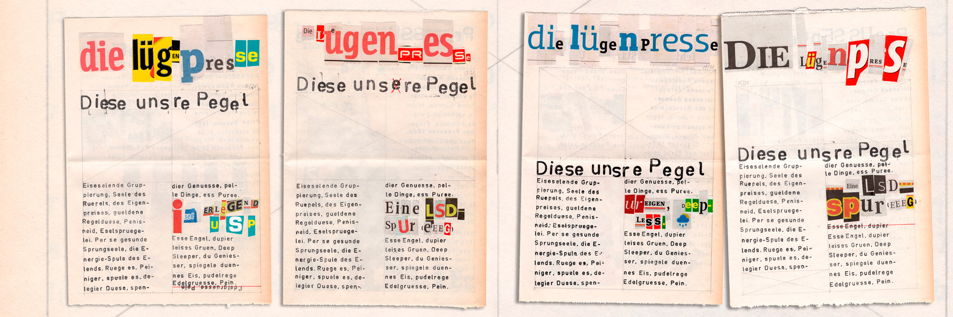 Die Lügenpresse in Banderole