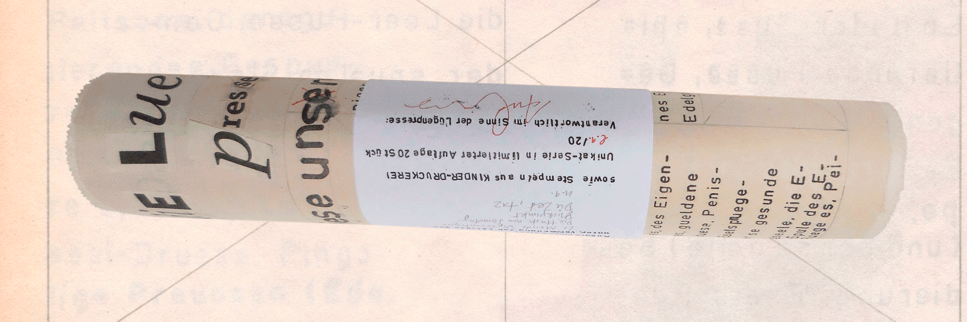 Die Lügenpresse in Banderole