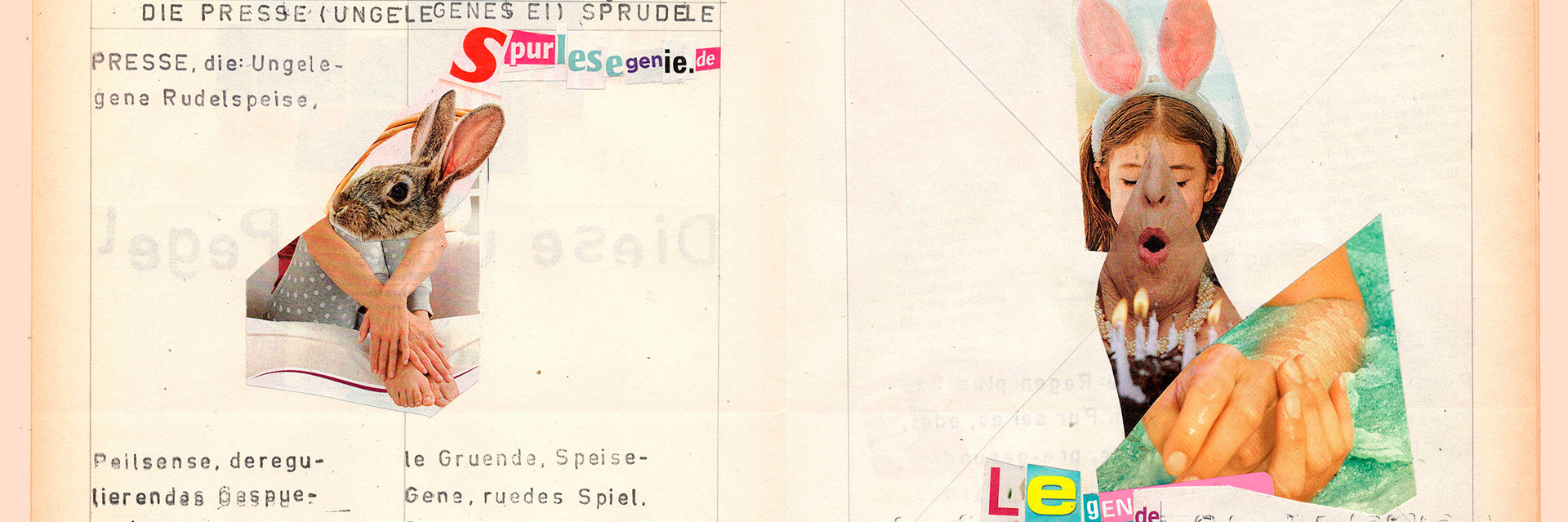 Die Lügenpresse Ausschnitt Collageelemente