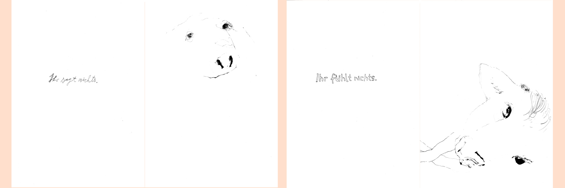 „Ihr seid Tiere“ 2 Motive