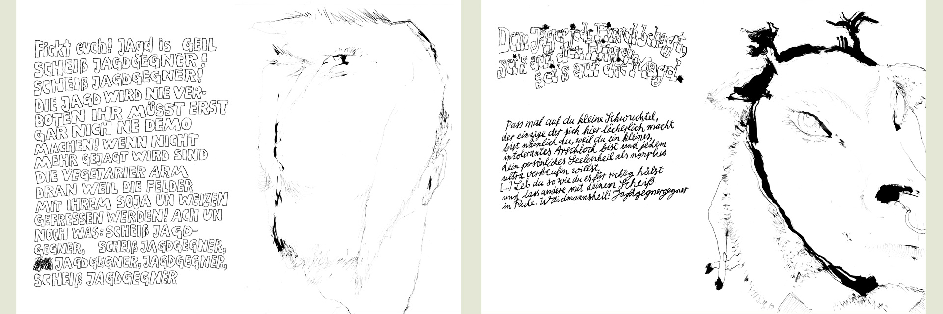 Jäger:innenlatein Text & Bild Beispiele