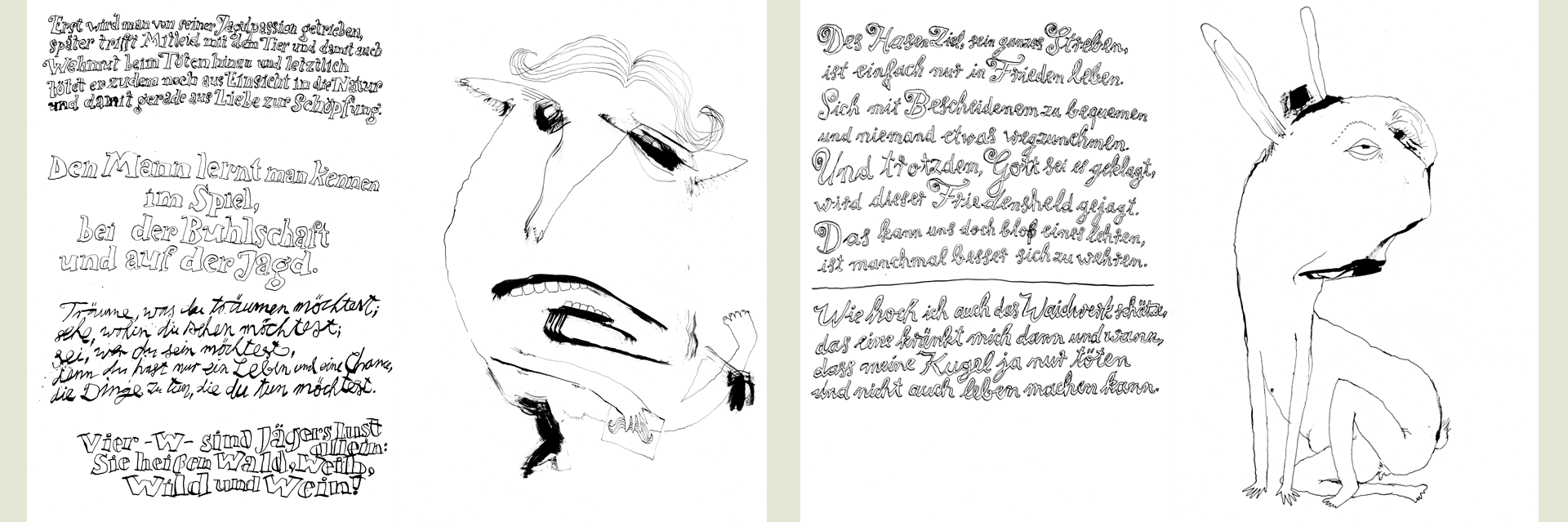 Jäger:innenlatein Text & Bild Beispiele
