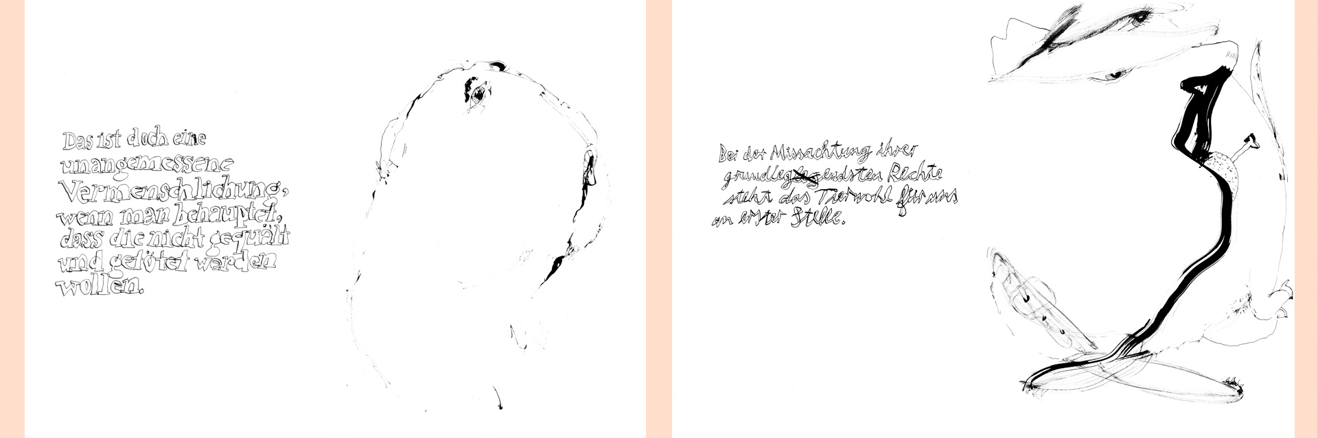 schönreden Text & Zeichnung, 2 Motive