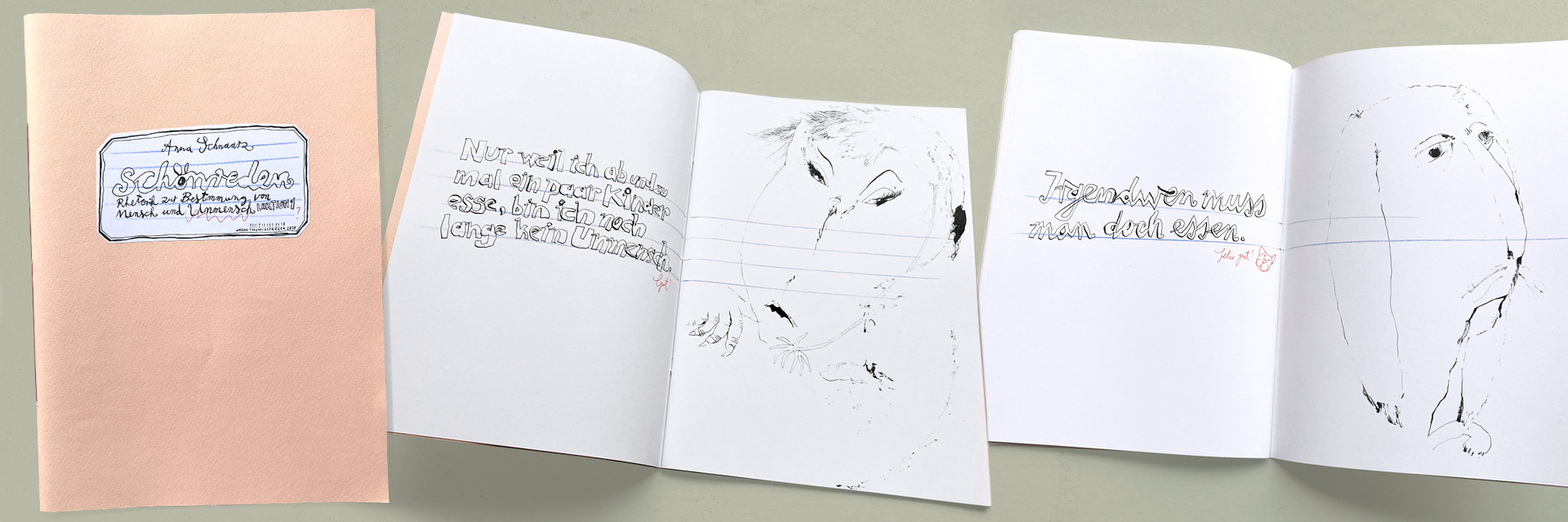 „schönreden – Rhetorik zur Bestimmmung von Mensch und Unmensch, Lektion 1“ edition