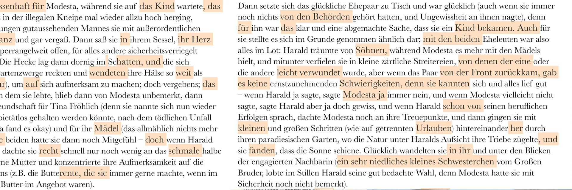 Liebesromanroman Textausschnitt