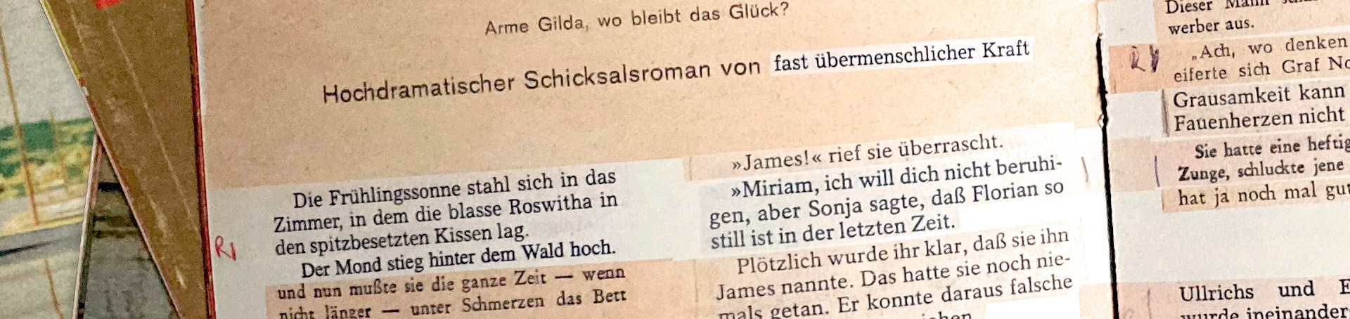 Liebesromantextcollagen Titelbild