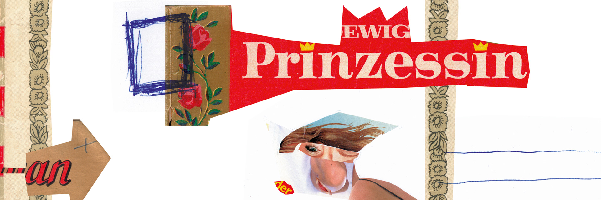 Liebesromantextcollagen