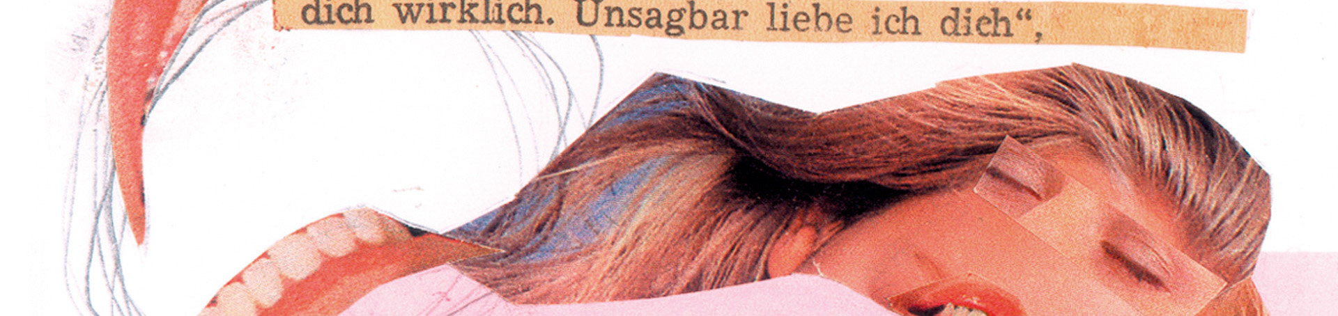 Liebesromantextschnipselcollagen Titelbild